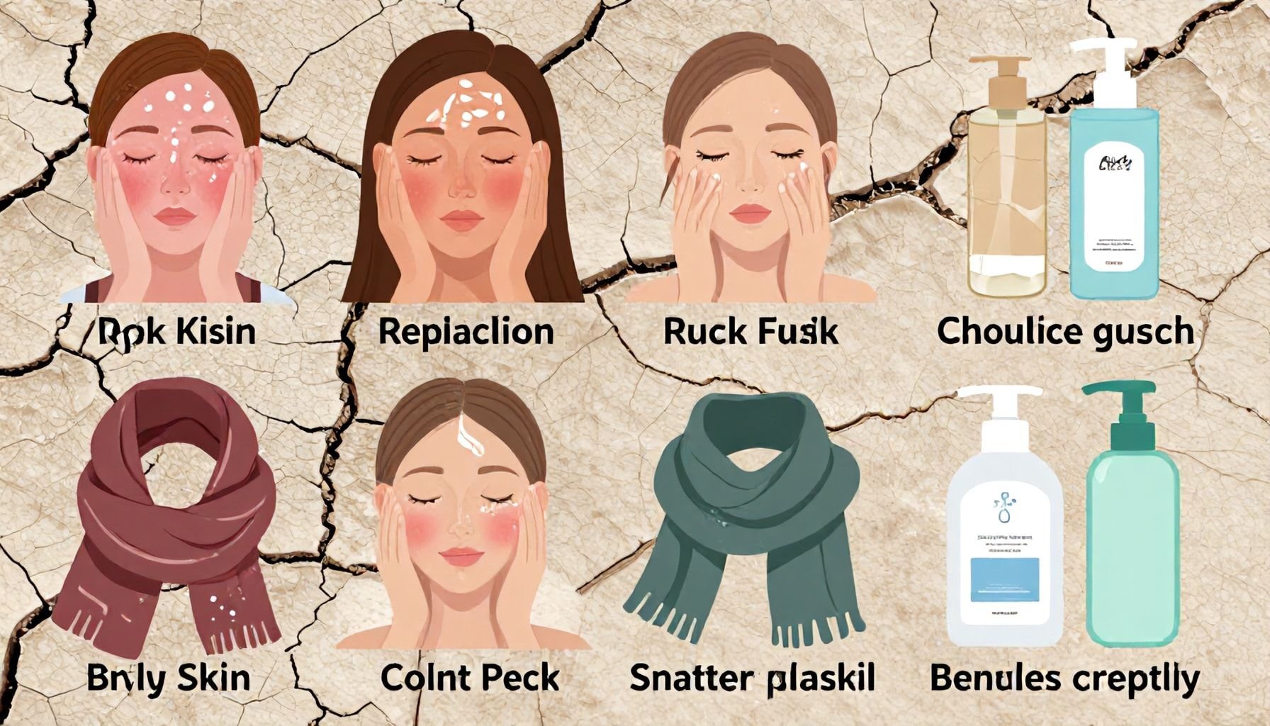 تأثير الموجات الباردة المتكررة على البشرة الجافة