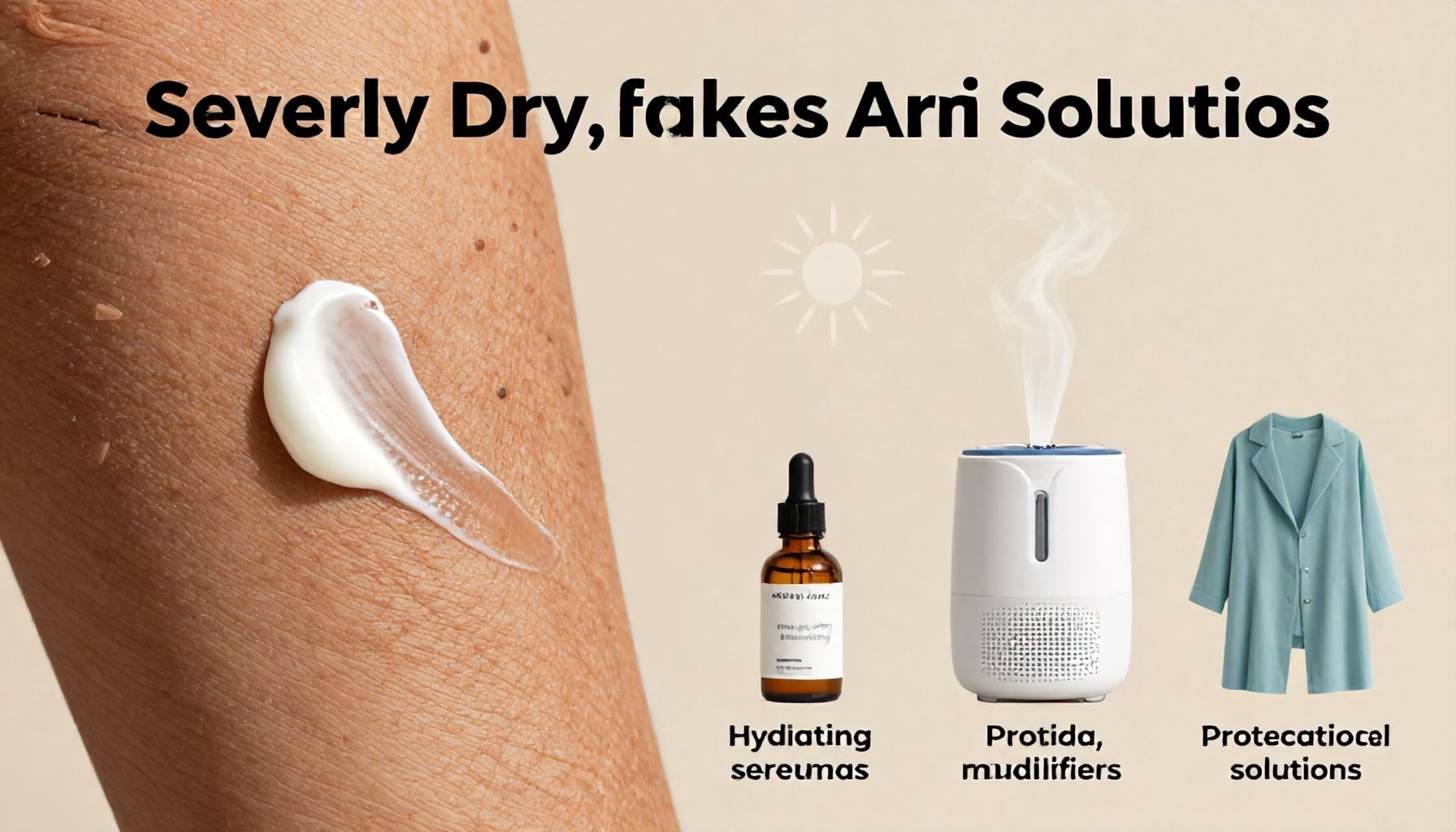 جفاف البشرة الشديد وأسبابه الشائعة في المناخ الجاف