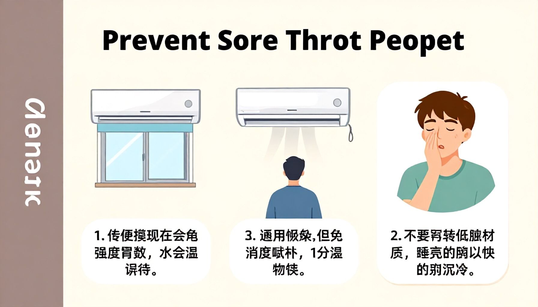 خطوات بسيطة لتجنب التهاب الحلق أثناء استخدام المكيف
