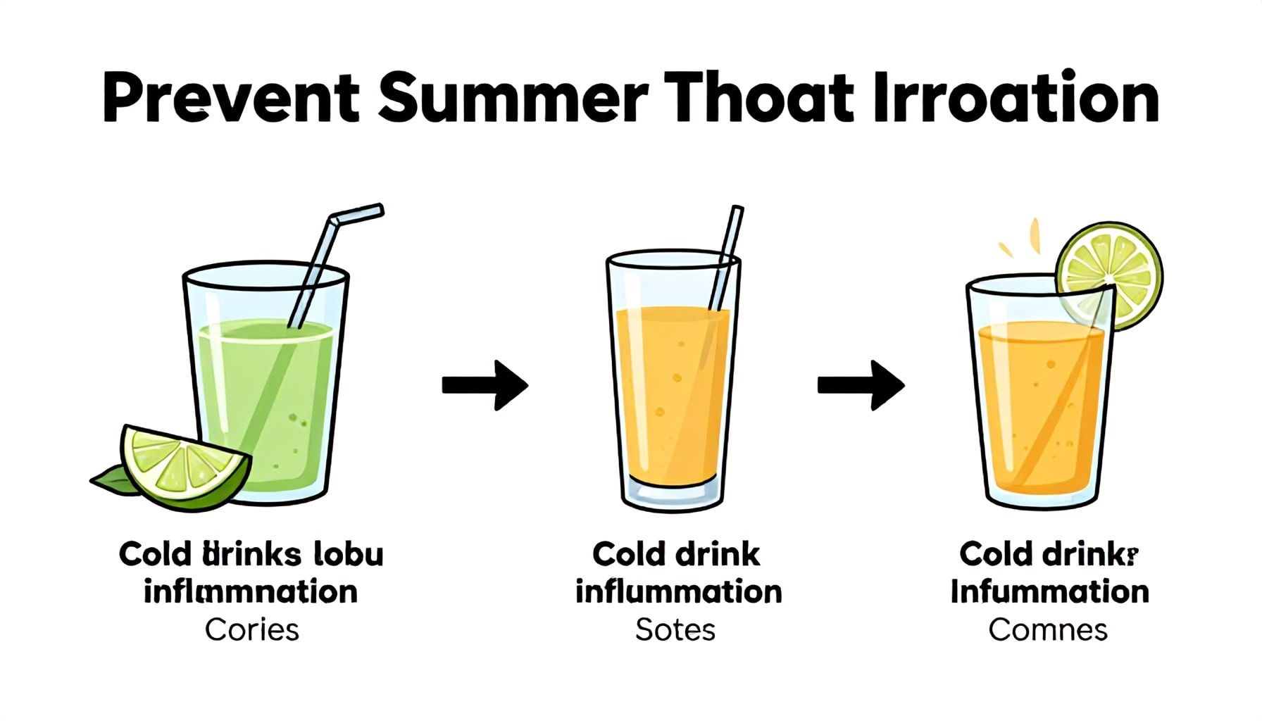 خطوات بسيطة لتجنب تهيج الحلق في الصيف