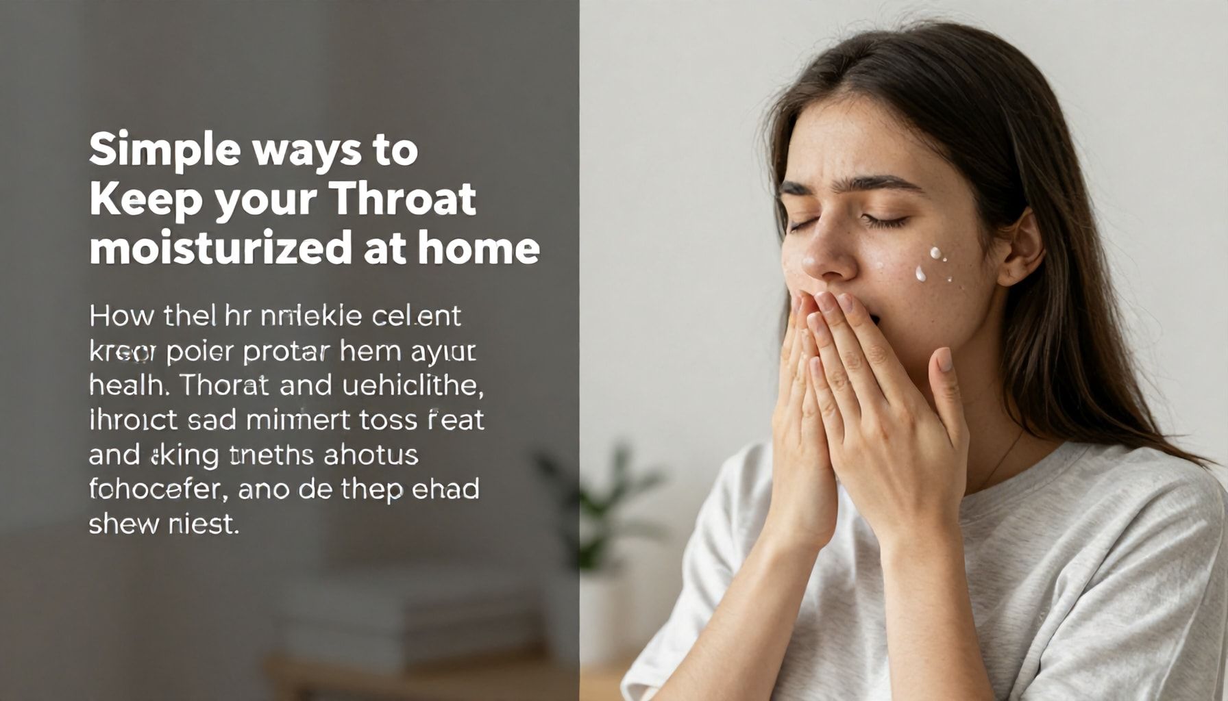 خطوات بسيطة للحفاظ على رطوبة الحلق في المنزل