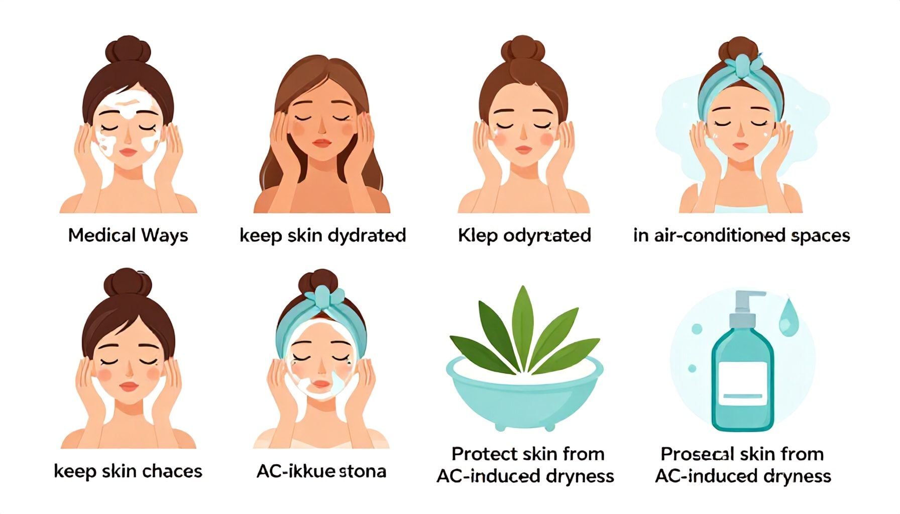 سبع طرق طبية للحفاظ على ترطيب البشرة في الأماكن المكيفة