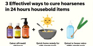 3 طرق فعالة لعلاج بحة الصوت في 24 ساعة باستخدام أدوات منزلية