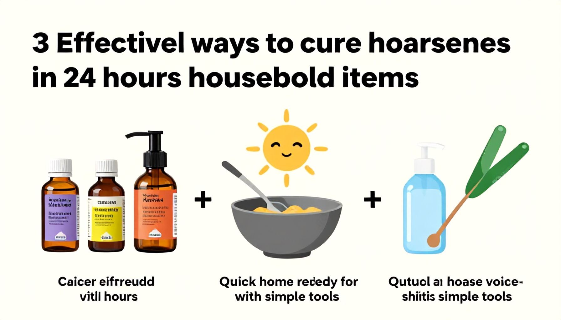 3 طرق فعالة لعلاج بحة الصوت في 24 ساعة باستخدام أدوات منزلية