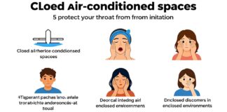 5 طرق فعالة لحماية الحلق من التهيج في المكيفات المغلقة