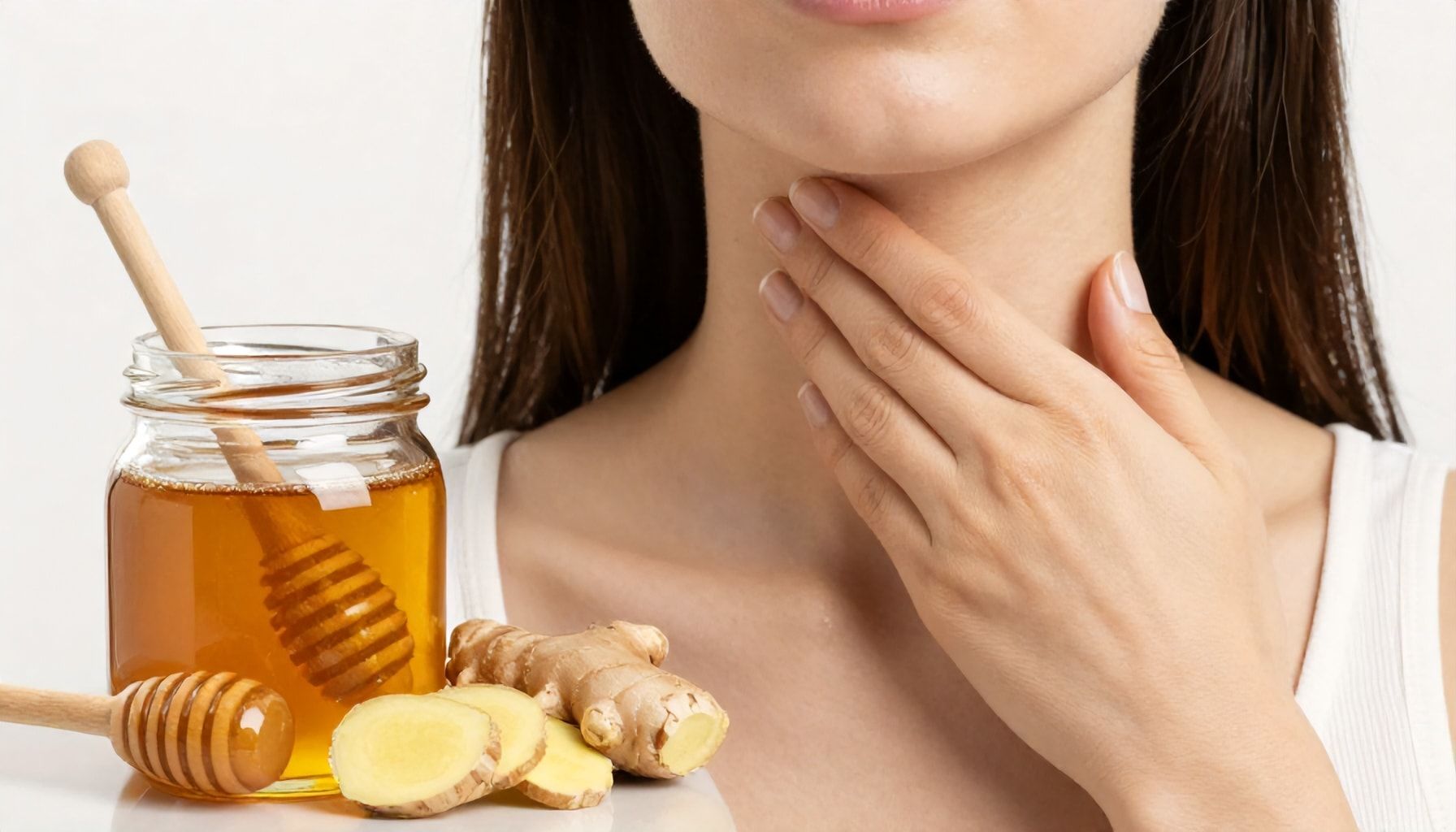 كيف تعمل العسل والزنجبيل على تهدئة الحلق