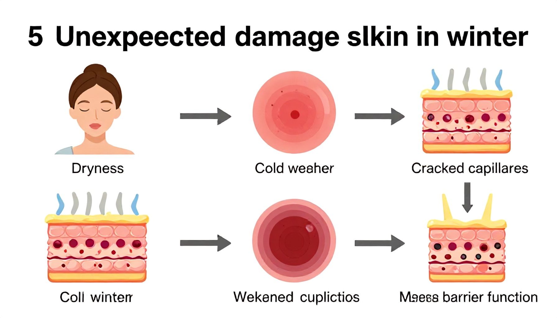 البرودة تضر البشرة ب 5 تأثيرات غير متوقعة خلال الشتاء