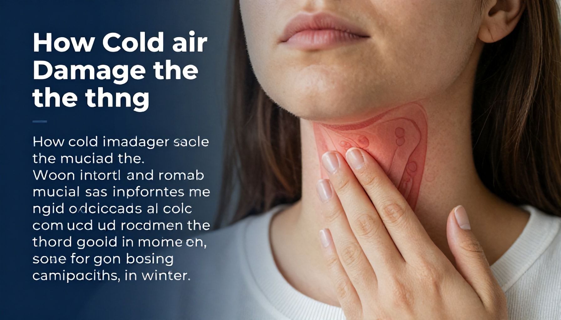 كيف يؤثر الهواء البارد على الغشاء المخاطي للحلق