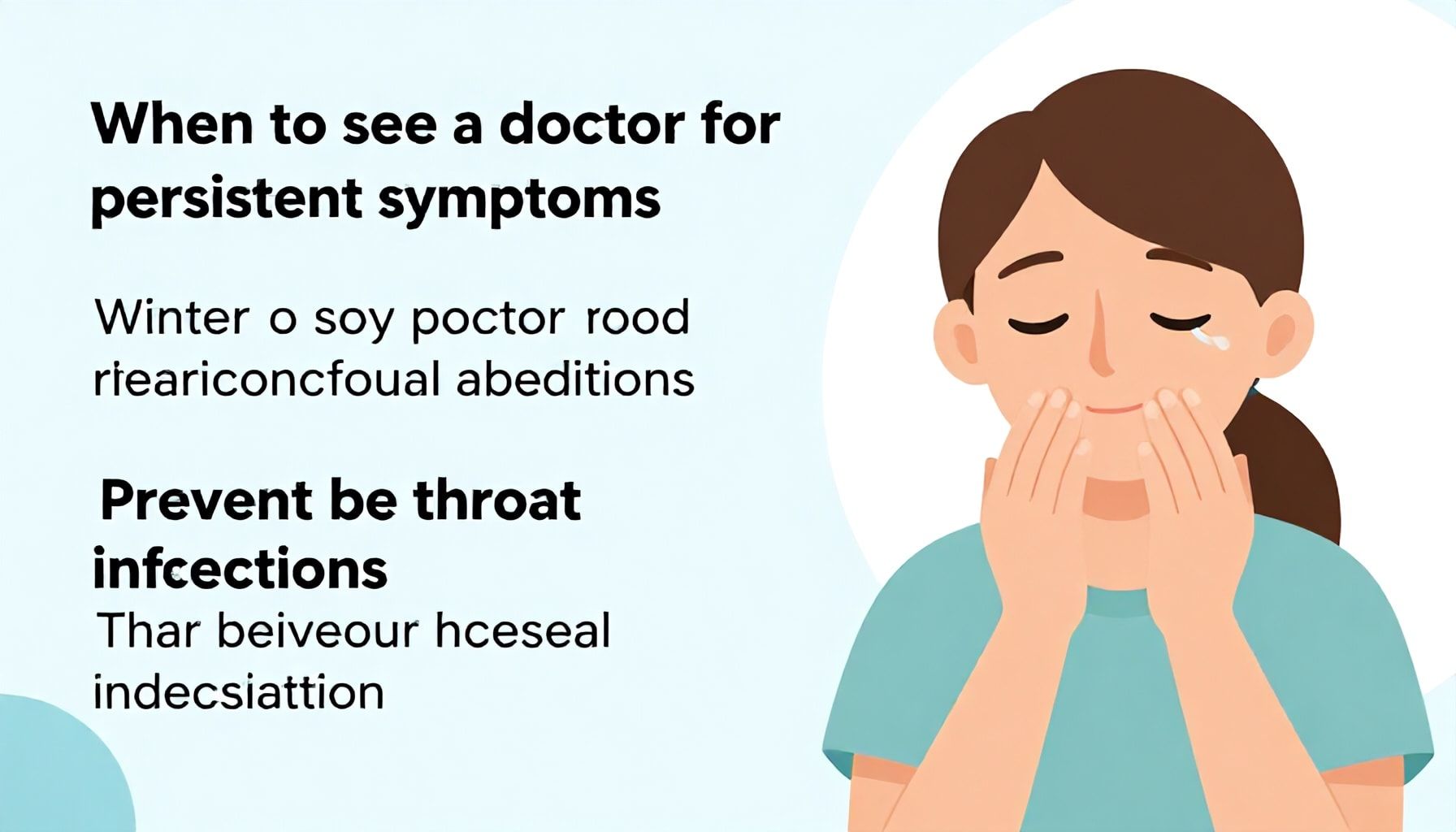 متى يجب زيارة الطبيب عند استمرار الأعراض