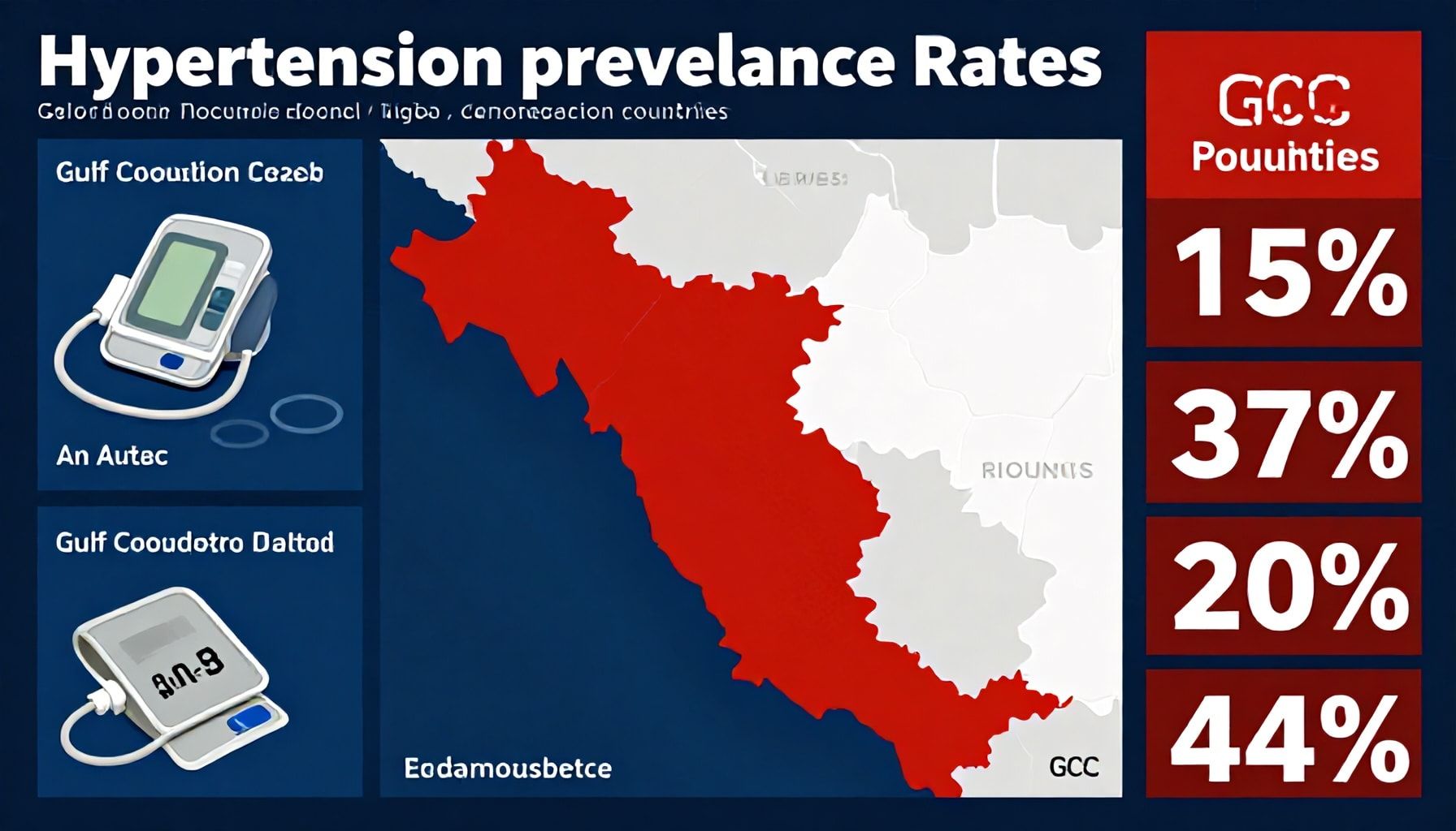 معدلات الإصابة بارتفاع ضغط الدم في دول الخليج والأرقام الصادمة