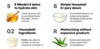 5 طرق فعالة لترطيب البشرة بمكونات منزلية بسيطة