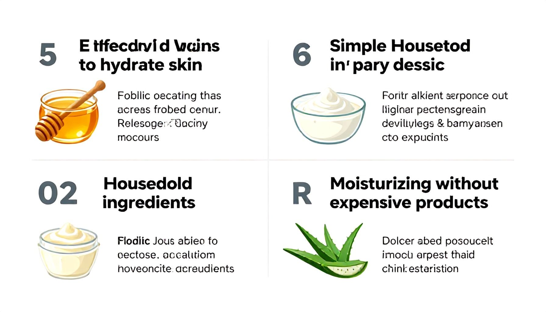 5 طرق فعالة لترطيب البشرة بمكونات منزلية بسيطة